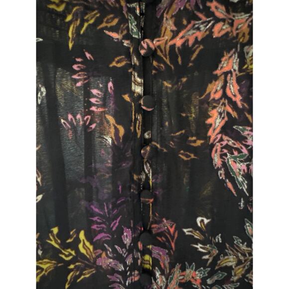 MSRP $59 NWOT H&M Floral Long-Sleeve Flowy Shirt Dress Size S | SAME DAY SHIP - Picture 6 of 10